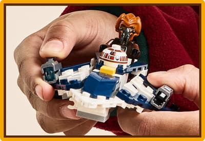 LEGO Star Wars micronava creata pentru batalii distractive