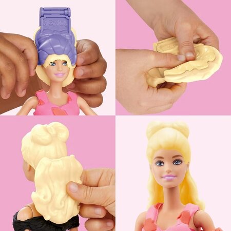 Set creativ prezentare de moda a designerilor Barbie, 5 ani+, Play Doh 784115