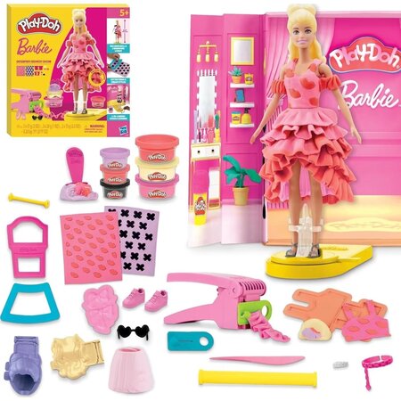 Set creativ prezentare de moda a designerilor Barbie, 5 ani+, Play Doh 784112
