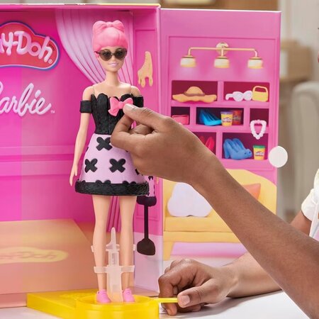 Set creativ prezentare de moda a designerilor Barbie, 5 ani+, Play Doh 784114