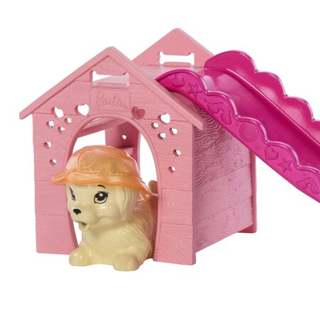Papusa Barbie, Petrecerea Catelusului la Piscina, 3 ani+, Mattel 784136