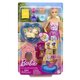 Papusa Barbie, Petrecerea Catelusului la Piscina, 3 ani+, Mattel 784134