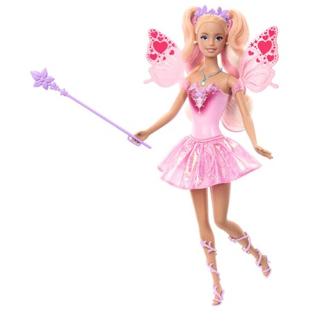 Papusa Barbie Color Change, Zana Magica cu par blond, 3 ani+, Mattel 784160