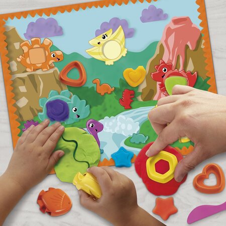 Jucarie cu activitati Dinozaur cu forme si culori, 2 ani+, Play Doh 784190