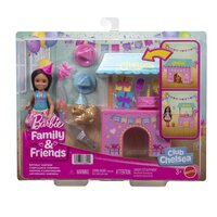 Papusa Barbie Family and Friends, Clubul lui Chelsea zi de nastere, 3 ani+, Mattel