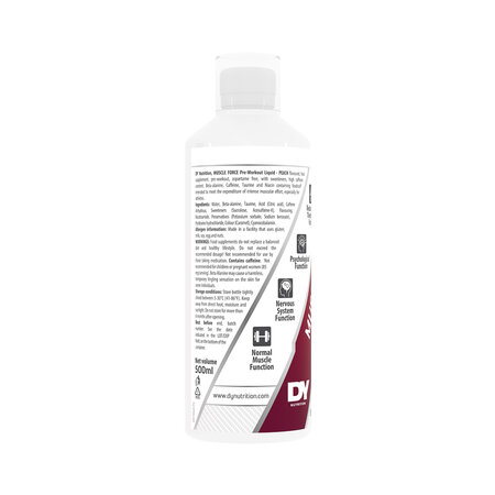 Pre-Workout Liquid Muscle Force, Peach, 500 ml, Dy Nutrition 784207