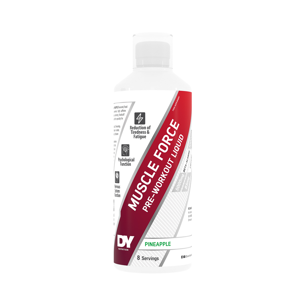 Pre-Workout Liquid Muscle Force, Pineapple, 500 ml, Dy Nutrition