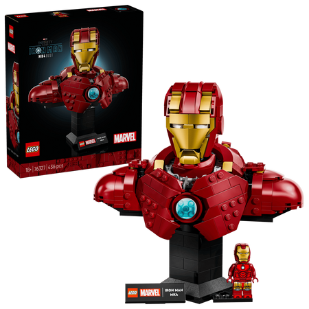 Super Heroes Bust Iron Man Star Wars, +18 ani, 76327, 436 piese, Lego