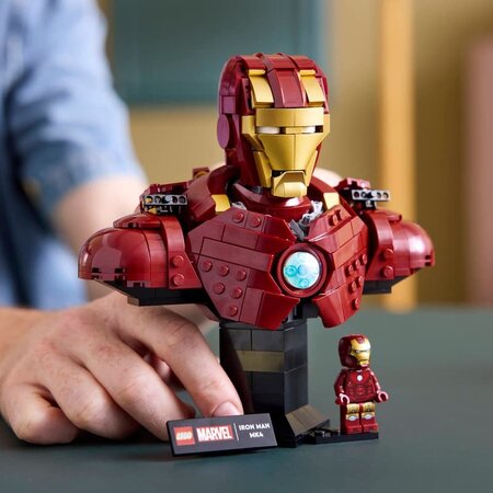 Super Heroes Bust Iron Man Star Wars, +18 ani, 76327, 436 piese, Lego 784272
