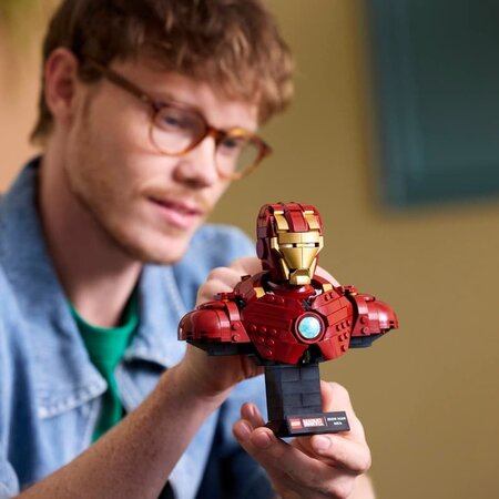 Super Heroes Bust Iron Man Star Wars, +18 ani, 76327, 436 piese, Lego 784274