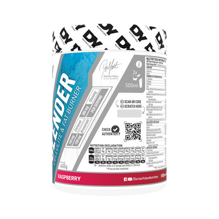 Cellulite & Fat Burner Slender, Raspberry, 450 g, Dy Nutrition 784246