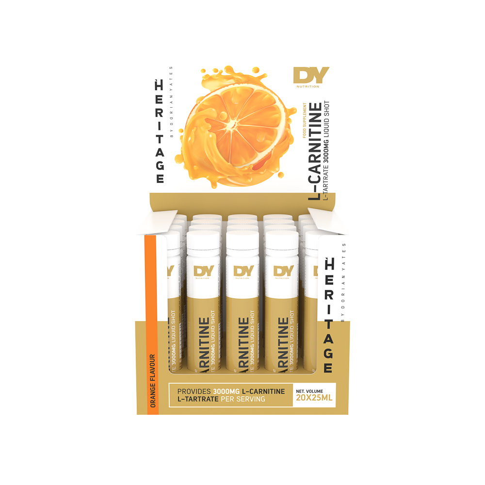 L-Carnitine Liquid shot, Orange, 20x25 ml, Dy Nutrition