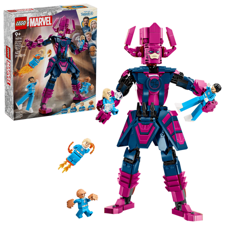 Figurina de constructie: Cei 4 fantastici vs Galactus Marvel, +9 ani, 427 piese, Lego