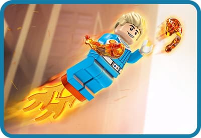 LEGO Marvel Torta umana cu blastere si flacari