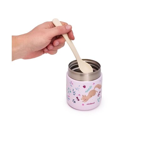 Termos pentru hrana solida Food Thermy, 280 ml, Squirrel, Miniland 784343