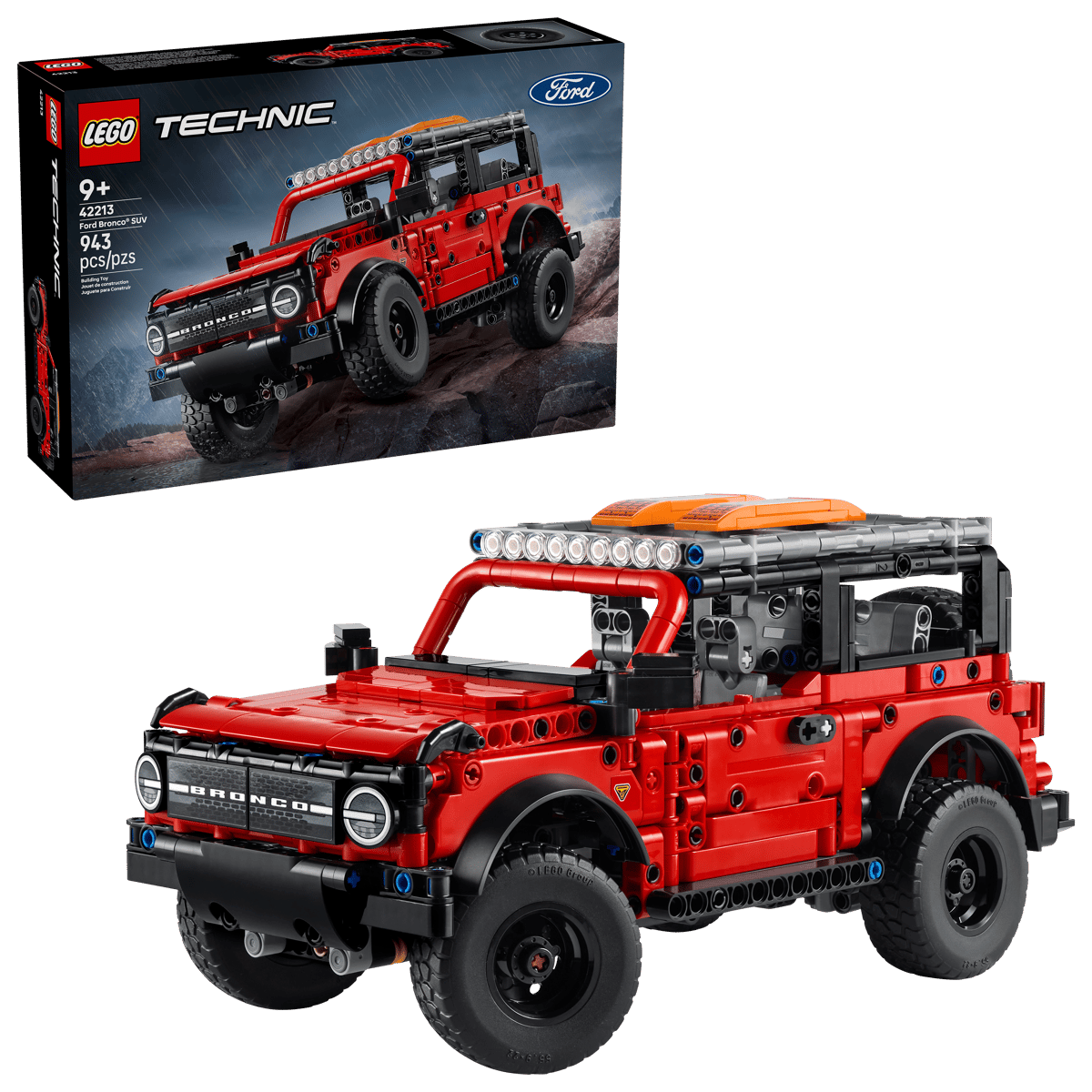 Ford Bronco SUV Technic, +9 ani, 42213, 943 piese, Lego
