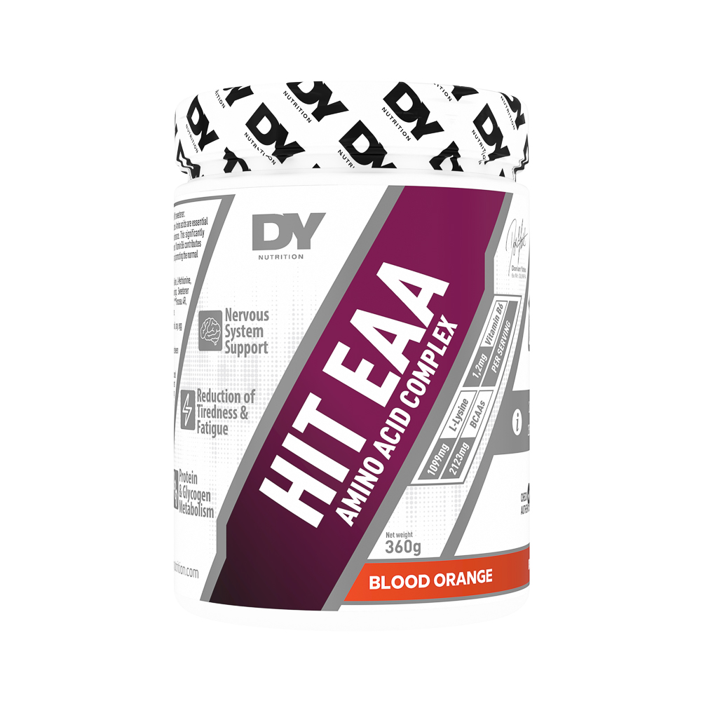 Complex de aminoacizi Hit EAA, Blood Orange, 360 g, Dy Nutrition