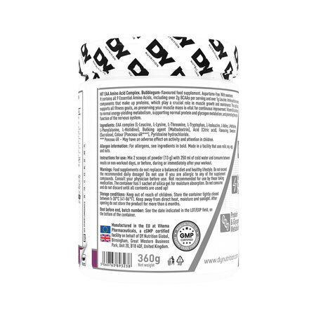 Complex de aminoacizi Hit EAA, Bubble Gum, 360 g, Dy Nutrition 784426