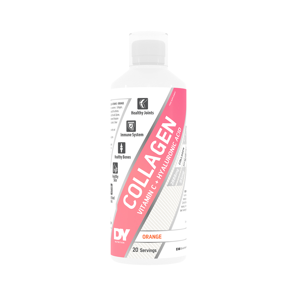 Colagen lichid cu vitamina C si acid hyaluronic, Orange, 500 ml, Dy Nutrition
