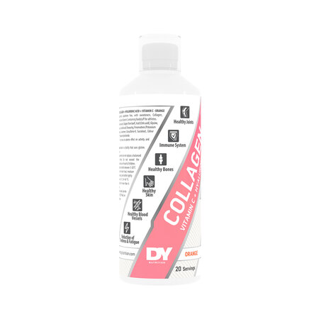 Colagen lichid cu vitamina C si acid hyaluronic, Orange, 500 ml, Dy Nutrition 784480