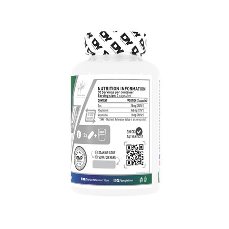 Zinc, Magneziu si B6 Complex, 60 tablete, Dy Nutrition 784496