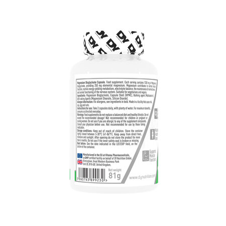 Magneziu Bisglicinat, 90 tablete, Dy Nutrition 784506