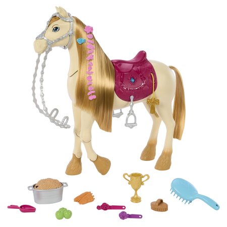 Papusa Barbie Mysteries, Calut cu sunete si accesorii, 3 ani+, Mattel 784560