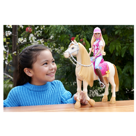 Papusa Barbie Mysteries, Calut cu sunete si accesorii, 3 ani+, Mattel 784562