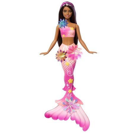 Papusa Barbie, Sirena Floarea Magic, 3 ani+, Mattel 784602