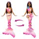 Papusa Barbie, Sirena Floarea Magic, 3 ani+, Mattel 784604