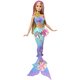 Papusa Barbie, Sirena Floare Magica, 3 ani+, Mattel 784619