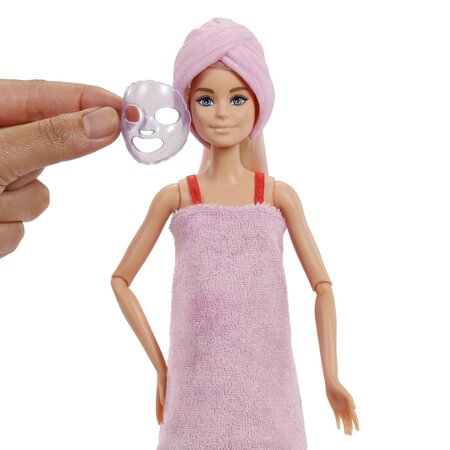 Papusa Barbie, Party Unboxed Reveal Petrecere Glam, 3 ani+, Mattel 784626