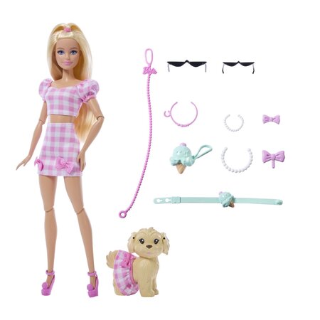 Papusa Barbie, Twinning Looks Set, 3 ani+, Mattel 784642