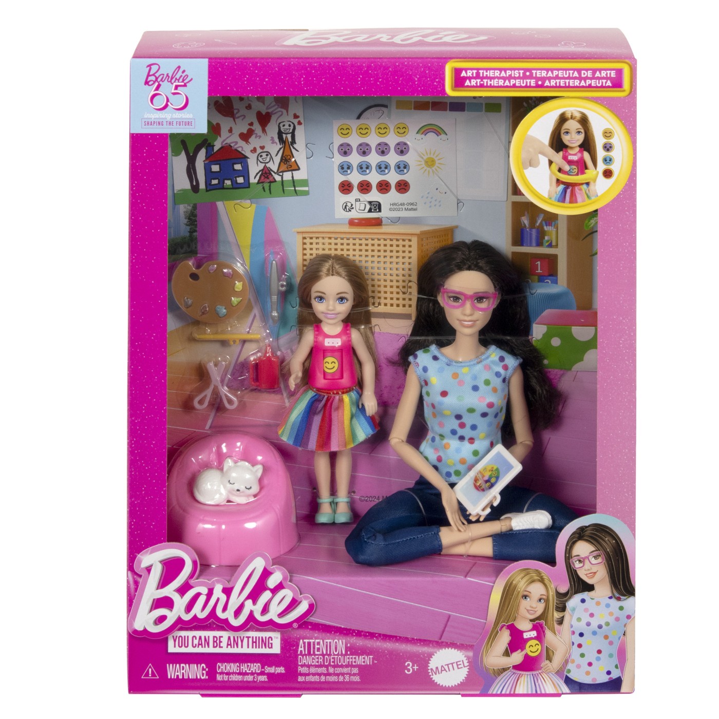 Papusa Barbie You Can Be Anything, Terapeut in Arta, 3 ani+, Mattel
