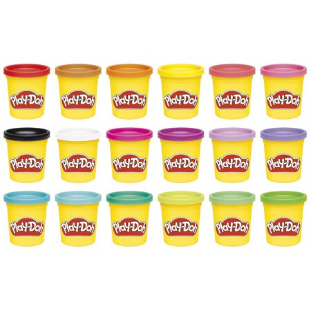 Set 18 cutii de plastelina, 2 ani+, Play Doh 784672