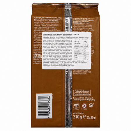 Biscuitii Cereal Crackers fara gluten, 210 g, Schar 785453