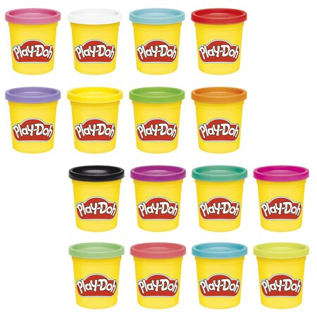 Set 8 cutii de plastelina curcubeu, 2 ani+, Play Doh 784692