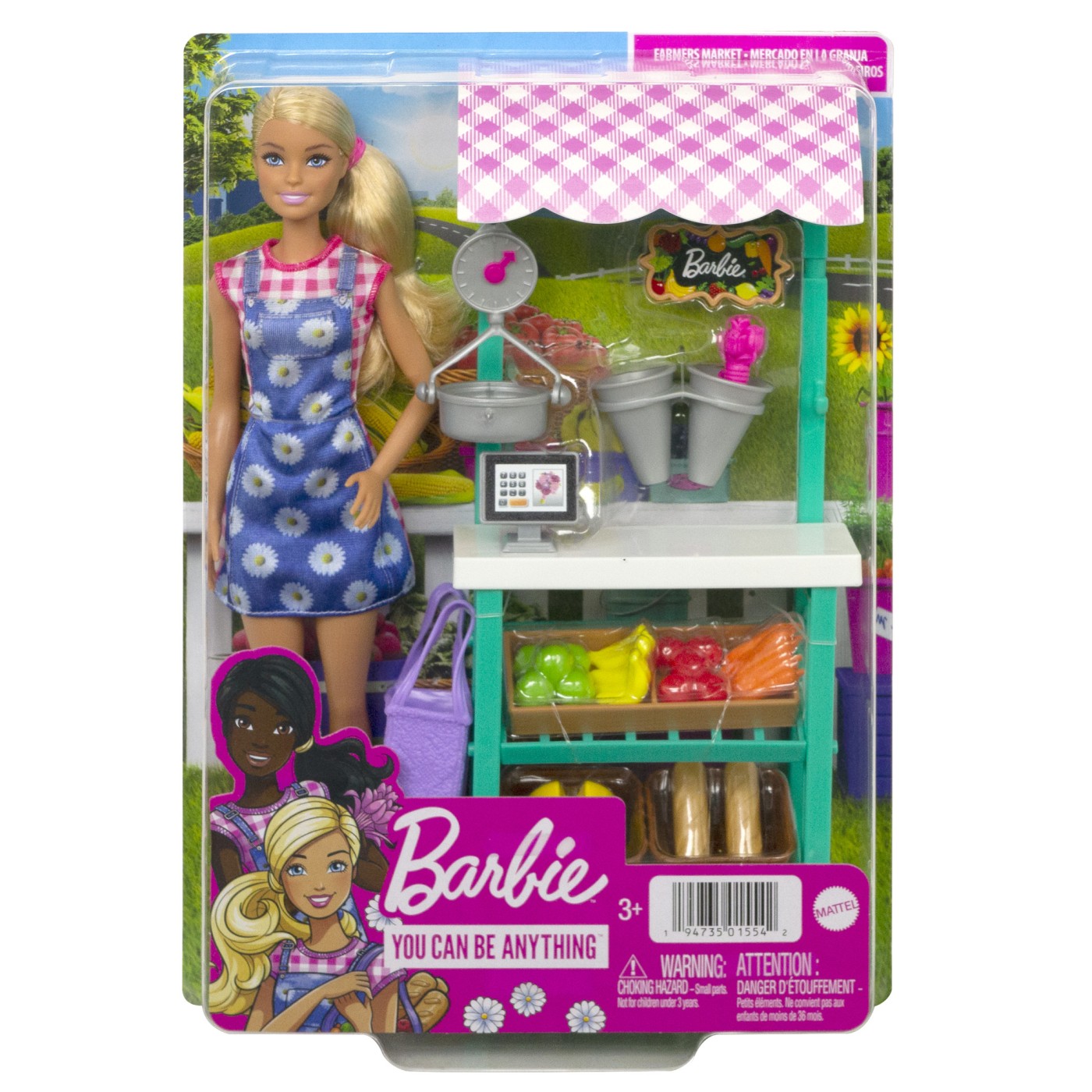 Papusa Barbie You Can Be, Vanzatoare la Market, 3 ani+, Mattel