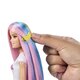 Papusa Barbie cu par stralucitor curcubeu, 3 ani+, Mattel 784684