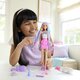 Papusa Barbie cu par stralucitor curcubeu, 3 ani+, Mattel 784683