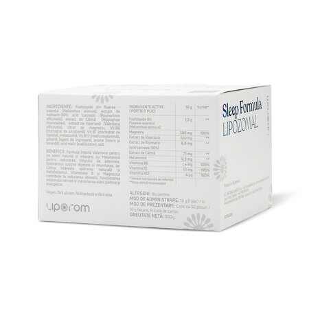 Sleep Formula Lipozomal, 30 plicuri, Liporom 784720