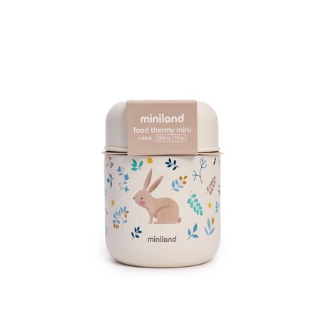 Termos pentru hrana solida, 280 ml, Mini Rabbit, Miniland 784737