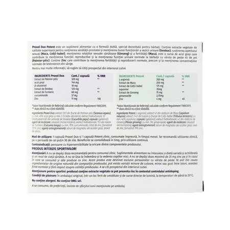 Proxel Duo & Potent, 60 capsule, Naturpharma 784750