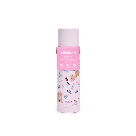 Termos Thermy, 500 ml, Roz, Squirrel, Miniland 784764