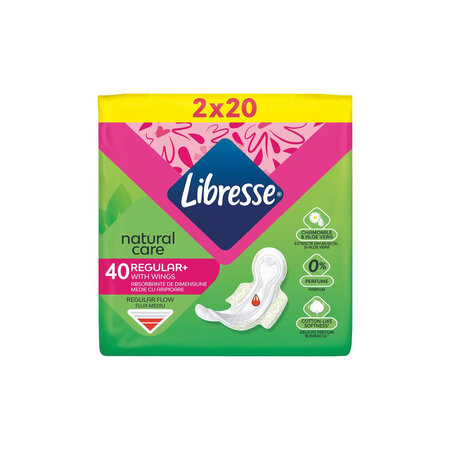 LIBRESSE ABSORBANTE NATURAL CARE 40 BUC