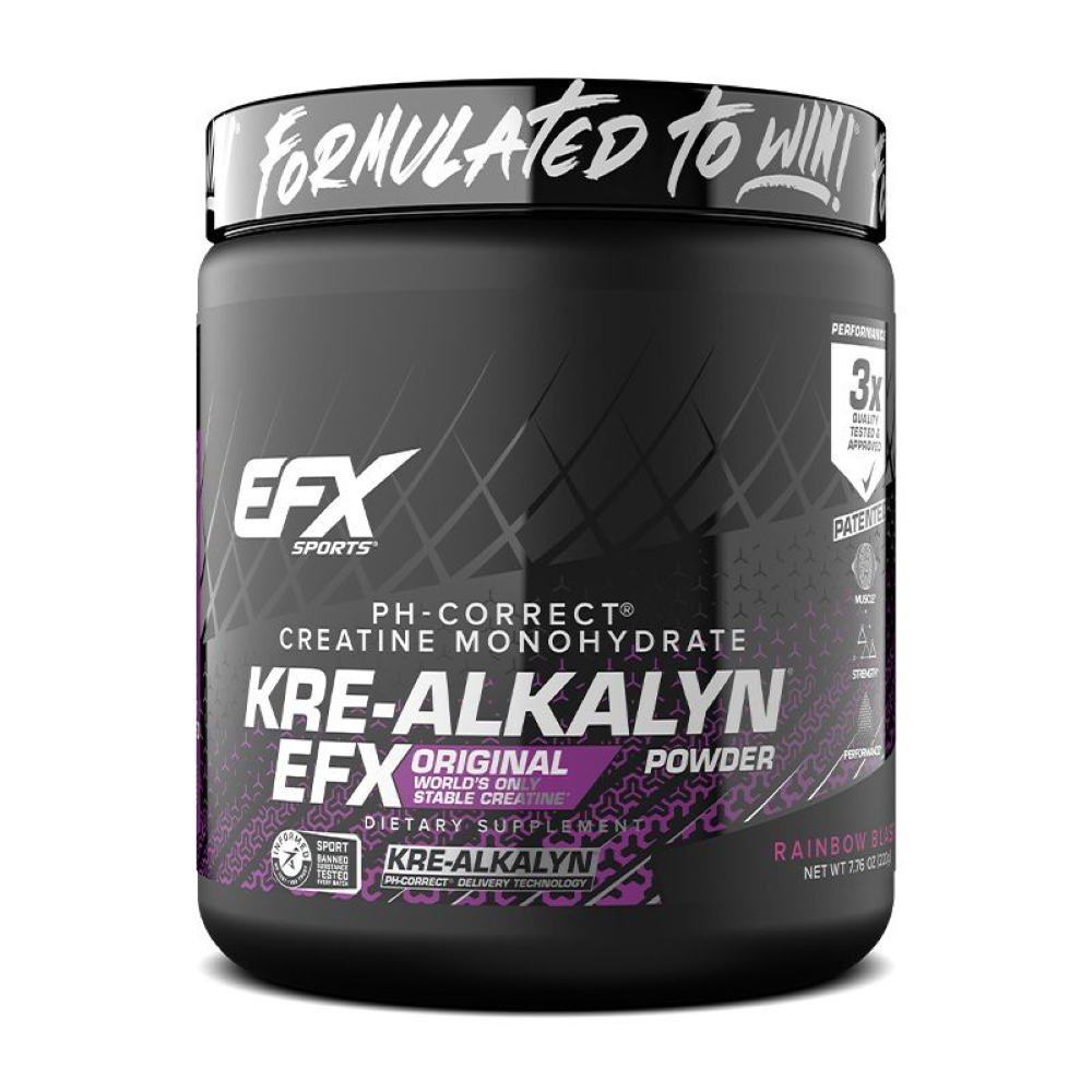 Creatina Kre-Alkalina Pudra, Rainbow Blast, 220 g, EFX Sports