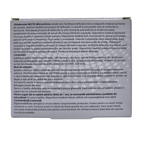 KAdermin Recto Microclisma, 5microclisme x 4g, Mba Pharma 784934