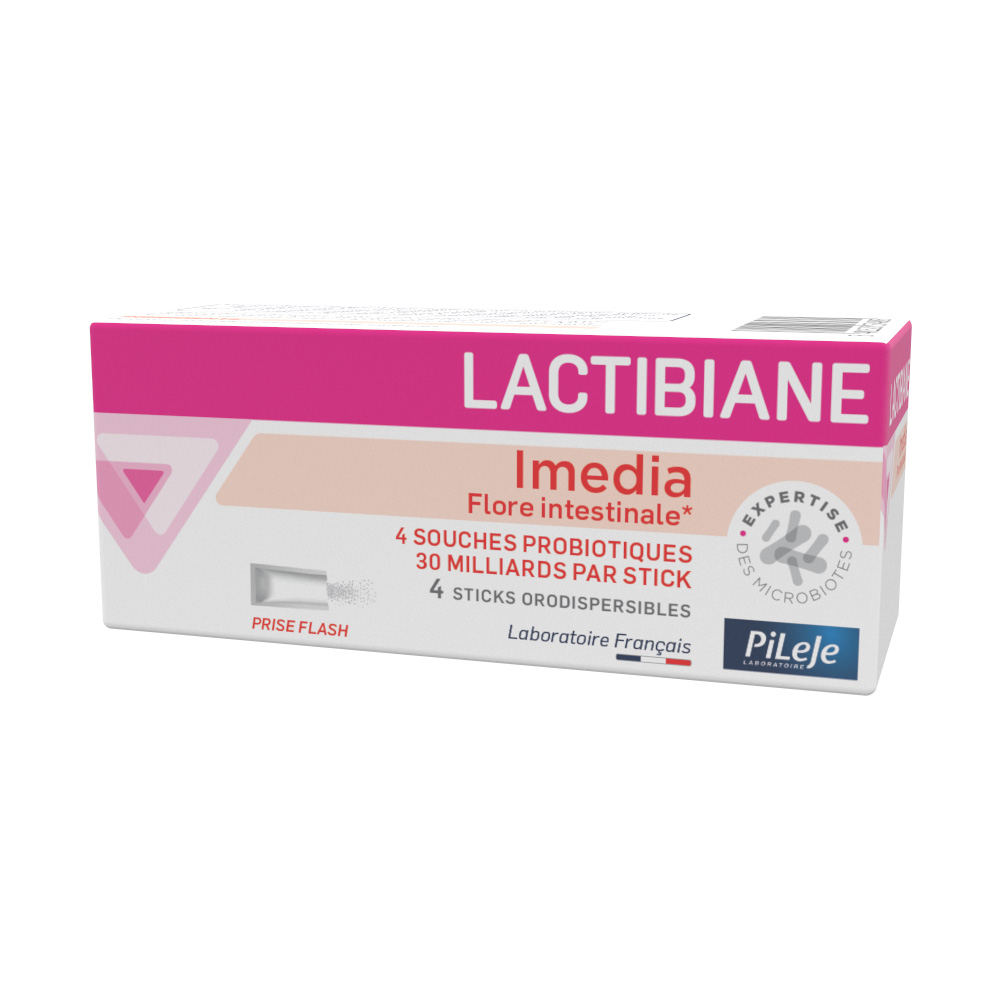 Probiotic Lactibiane Imedia, 30 miliarde UFC, 4 plicuri orodispersabile, Pileje