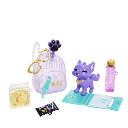 Papusa cu accesorii, Clawdeen Wolf si catelul Crescent, 4 ani+, Monster High 784975