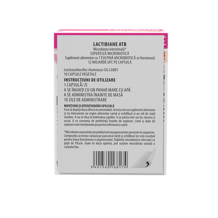 Probiotic Lactibiane ATB, 10 capsule, Pileje 787858